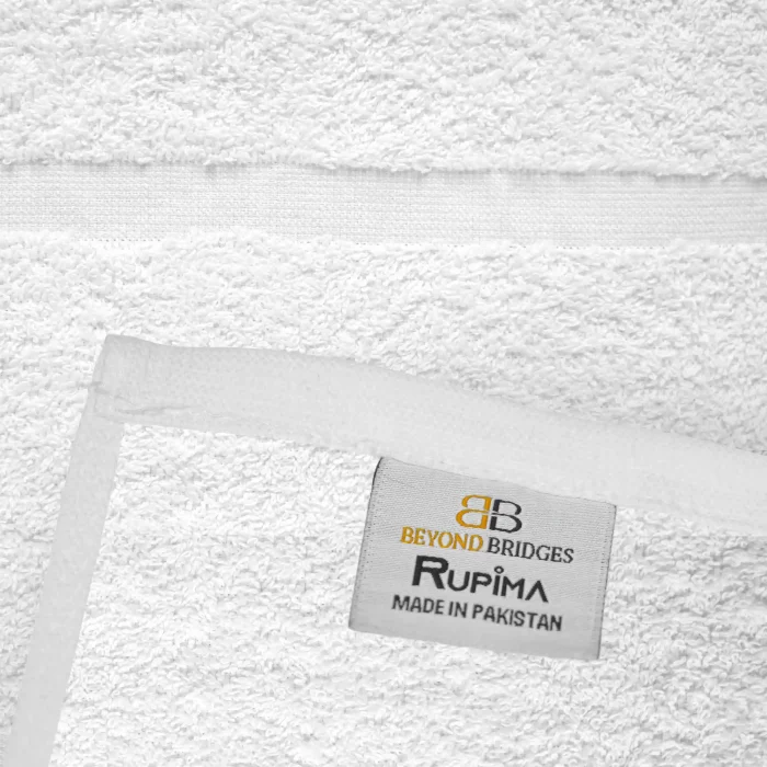 Elegant cam border design of the rupima hand towel 16x27.