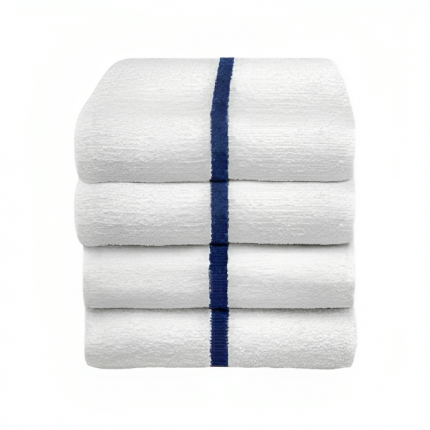 luxurious Center Stripe Pool Towel