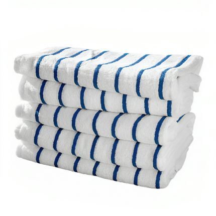 premium horizontal stripe Pool Towel