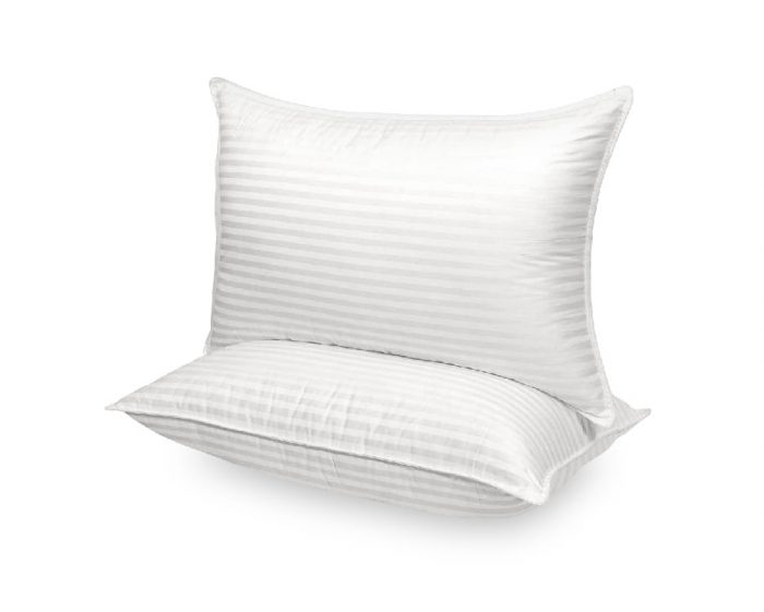 Micro Fiber Stripe Pillow white