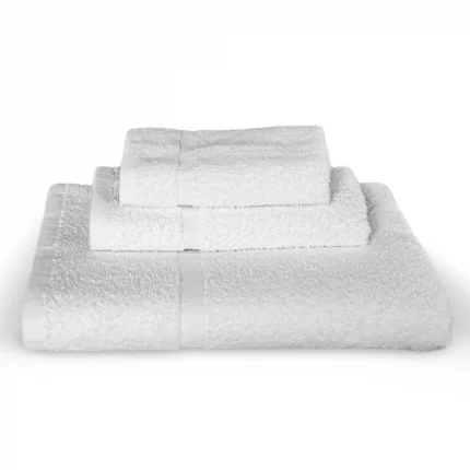 white rupima hand towel 16x27 made from high-quality fabric.