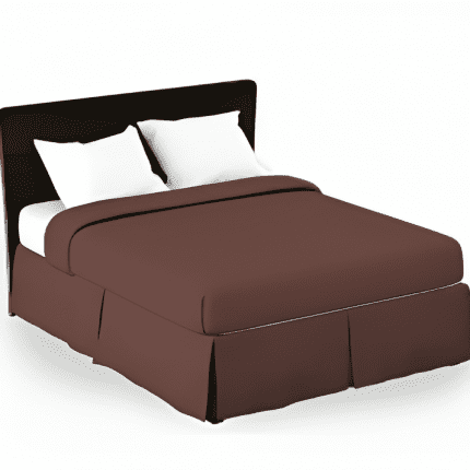 Solid Bed Skirt Brown