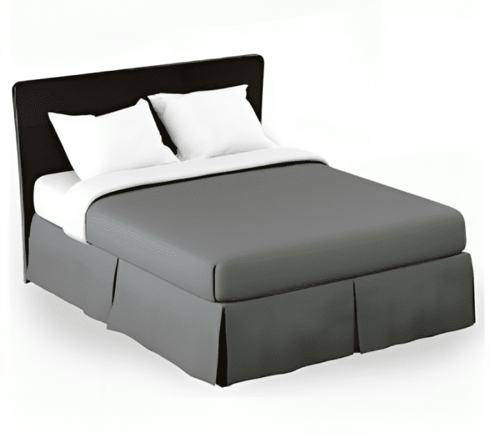 Solid Bed Skirt Grey