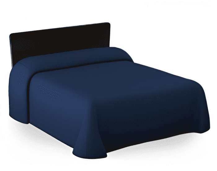 Solid Bedspread Navy blue