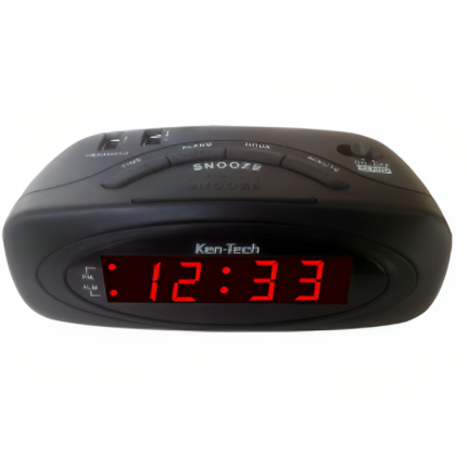 Alarm Clock Radio 0.9'' LED Display, 50Hz 110-124VAC Snooze